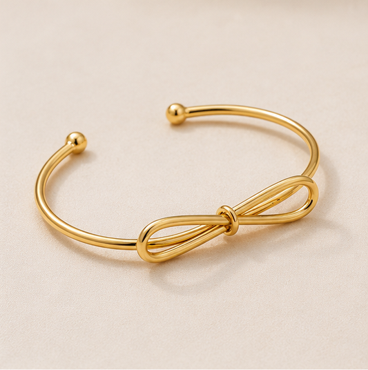 Elegant Gold Bow Knot Bracelet