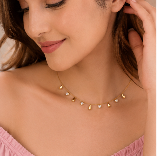 Dainty Gold Charm Necklace