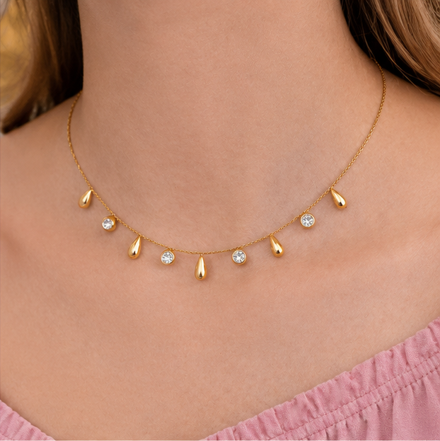 Dainty Gold Charm Necklace