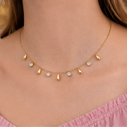 Dainty Gold Charm Necklace