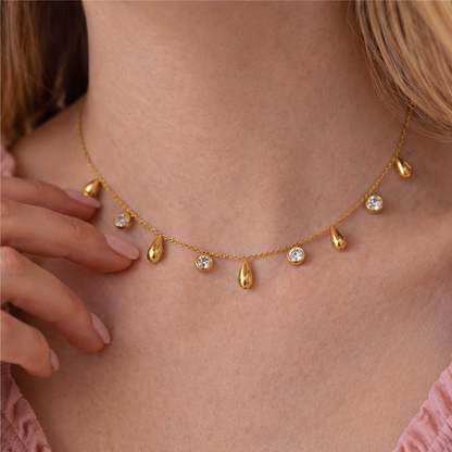 Dainty Gold Charm Necklace