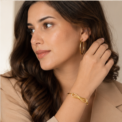 Elegant Gold Bow Knot Bracelet