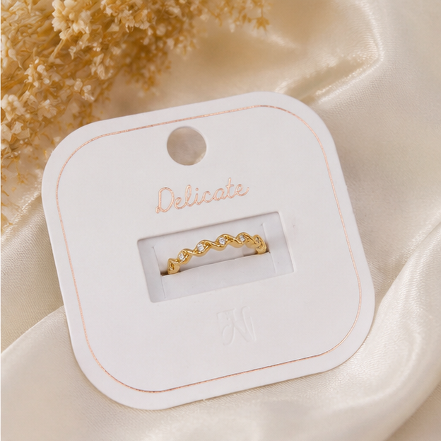 Elegant Gold Diamond Accent Ring