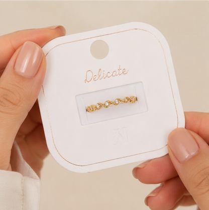 Elegant Gold Diamond Accent Ring