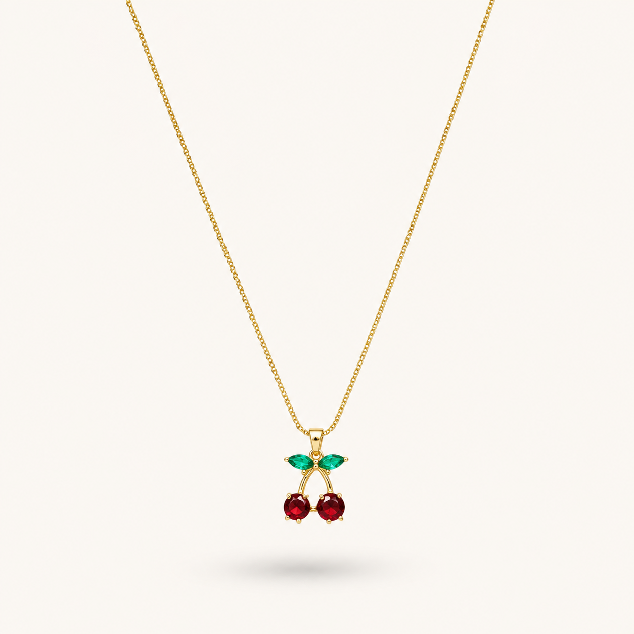Scarlet Cherry Necklace