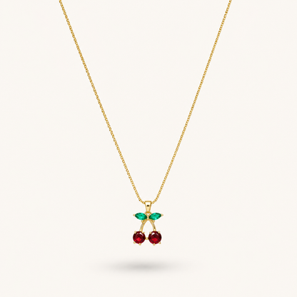 Scarlet Cherry Necklace