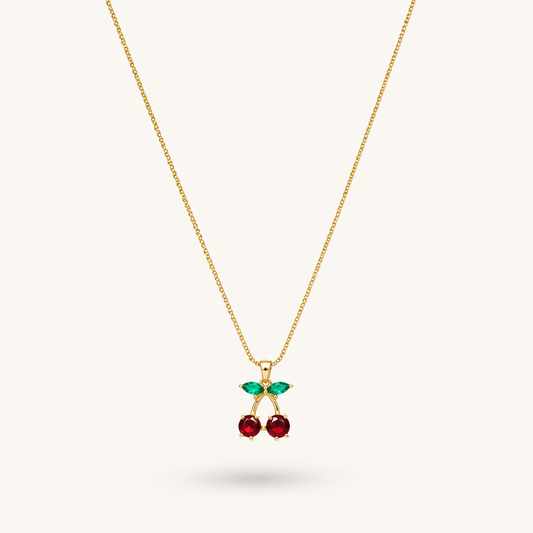 Scarlet Cherry Necklace