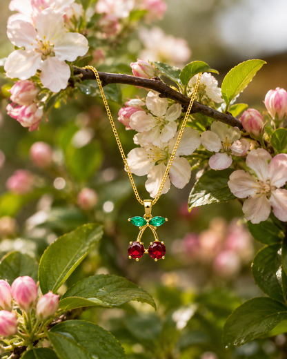 Scarlet Cherry Necklace