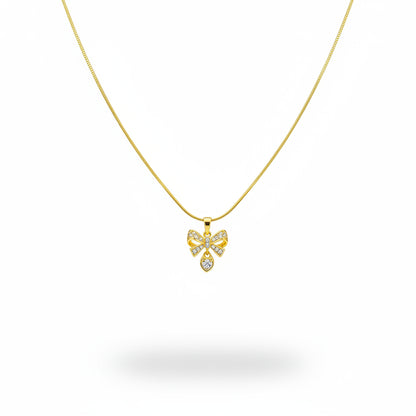 Celeste Bow Pendant Necklace