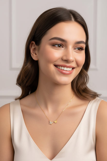 Lumière Butterfly Necklace