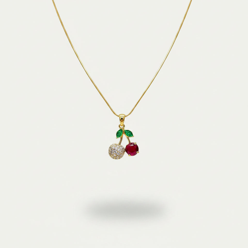 Scarlet Cherry Necklace