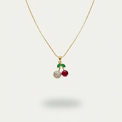 Scarlet Cherry Necklace