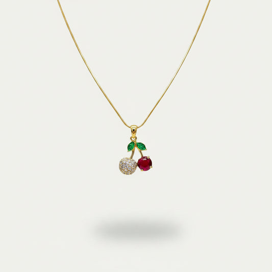 Scarlet Cherry Necklace